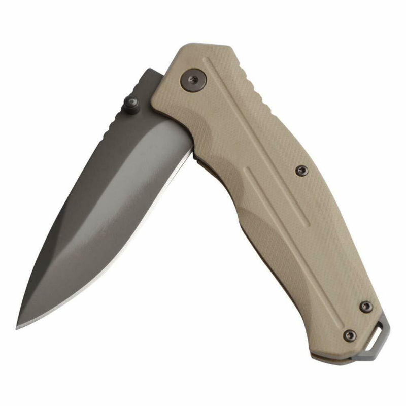 ALBATROSS 7.88" Classic Practical 8cr14mov Blade G10 Handle Sharp Folding Pocket Knife with Liner Lock